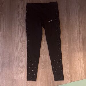 Nike Black Leggings with Reflective Dots